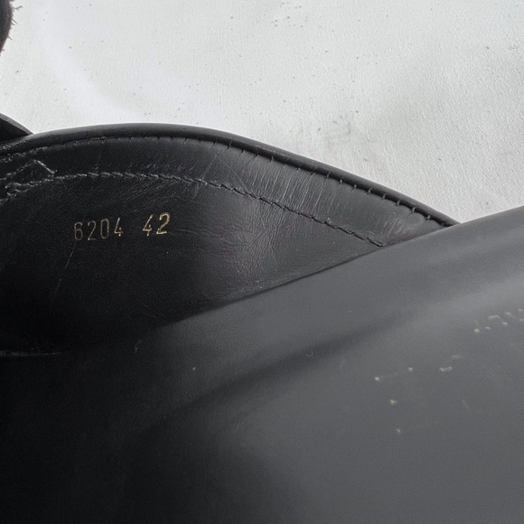 VERSACE Black Leather Medusa Men Half Loafers Made in Italy Marked as 42-9US main image 5